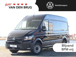 Zwart Nieuw 2024 VW Crafter Highline Van | € 45.800 (Super prijs)