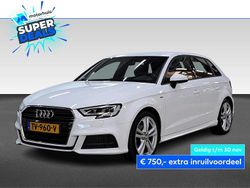 Wit Gebruikt 2018 Audi A3 Sportback S-Line Hatchback | € 21.925 (Eerlijke prijs)