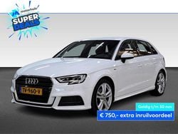 Wit Gebruikt 2018 Audi A3 Sportback S-Line Hatchback | € 21.925 (Eerlijke prijs)