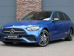 Blauw Gebruikt 2023 Mercedes C300e AMG line Stationwagen | € 52.500 (Iets duurder)