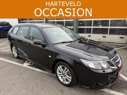 Zwart Gebruikt 2007 Saab 9-3 Linear Stationwagen | € 7.950