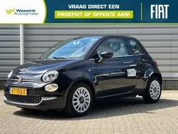 Zwart Gebruikt 2016 Fiat 500 Lounge Hatchback | € 13.685