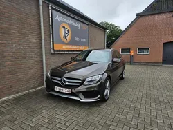 Bruin, metallic lak Gebruikt 2018 Mercedes C180 AMG line Stationwagen | € 6.995