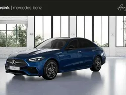 Blauw, metallic lak Nieuw 2025 Mercedes C300e AMG line Sedan | € 74.273 (Duur)