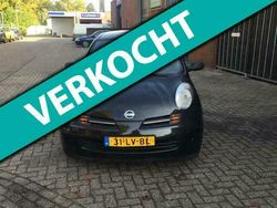 Zwart Gebruikt 2003 Nissan Micra Visia+ Hatchback | € 1.099
