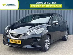 Zwart, metallic lak Gebruikt 2018 Nissan Micra Acenta Hatchback | € 10.440 (Eerlijke prijs)