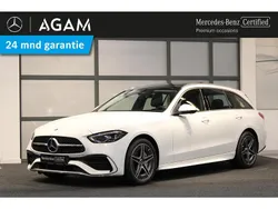 Wit Gebruikt 2024 Mercedes C300 AMG line Stationwagen | € 46.950 (Super prijs)