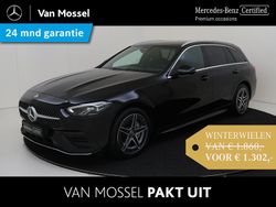 Zwart Gebruikt 2023 Mercedes C300 AMG line Stationwagen | € 39.945 (Super prijs)