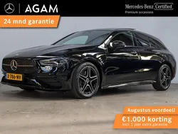 Zwart Gebruikt 2024 Mercedes CLA200 Shooting Brake AMG Line Premium Stationwagen | € 37.950