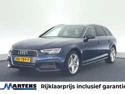 Blauw, metallic lak Gebruikt 2018 Audi A4 S-Line Stationwagen | € 22.949 (Iets duurder)