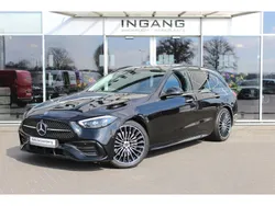 Zwart, metallic lak Gebruikt 2022 Mercedes C180 AMG line Stationwagen | € 39.950 (Iets duurder)