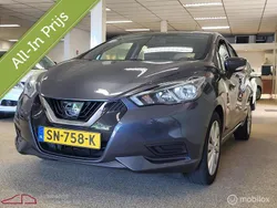 Grijs, metallic lak Gebruikt 2018 Nissan Micra Acenta Connect Hatchback | € 10.450 (Eerlijke prijs)