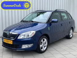 Blauw, metallic lak Gebruikt 2011 Skoda Fabia GreenLine Stationwagen | € 2.945 (Eerlijke prijs)