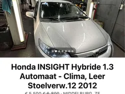 Gebruikt 2012 Honda Insight Exclusive Sedan | € 5.950 (Eerlijke prijs)