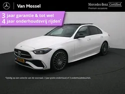 Wit Gebruikt 2021 Mercedes C200 AMG line Sedan | € 47.945 (Duur)