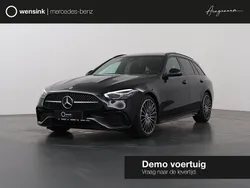 Zwart Nieuw 2025 Mercedes C180 AMG line Stationwagen | € 66.900