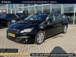 Zwart Gebruikt 2015 Peugeot 308 SW Premium Stationwagen | € 7.945