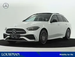 Wit Nieuw 2025 Mercedes C300e Business Stationwagen | € 69.585 (Iets duurder)