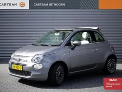 Grijs, metallic lak Gebruikt 2017 Fiat 500C Lounge Cabriolet | € 10.950 (Eerlijke prijs)