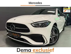 Wit Gebruikt 2022 Mercedes C300 AMG line Stationwagen | € 42.950