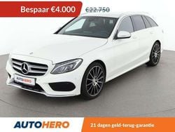 Wit Gebruikt 2014 Mercedes C200 AMG line Stationwagen | € 18.949 (Super prijs)