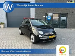 Zwart, metallic lak Gebruikt 2015 Fiat 500C Lounge Cabriolet | € 7.750 (Goede deal)