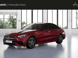 Rood, metallic lak Nieuw 2025 Mercedes C300e AMG line Sedan | € 75.035 (Duur)