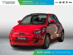Rood Nieuw 2025 Fiat 500e Cabriolet | € 28.990 (Super prijs)