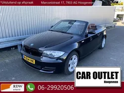 Zwart, metallic lak Gebruikt 2009 BMW 118 Cabriolet Cabriolet | € 7.950 (Eerlijke prijs)