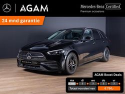 Zwart Gebruikt 2024 Mercedes C300 AMG line Stationwagen | € 46.950 (Super prijs)