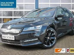 Zwart Gebruikt 2020 Skoda Superb SportLine Stationwagen | € 25.750 (Iets duurder)