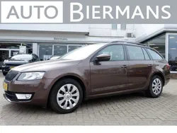 Bruin, metallic lak Gebruikt 2016 Skoda Octavia Ambition Stationwagen | € 11.995 (Duur)