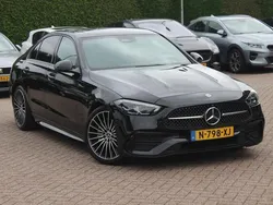 Zwart Gebruikt 2021 Mercedes C180 AMG line Sedan | € 38.950 (Iets duurder)