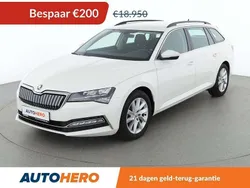 Wit Gebruikt 2020 Skoda Superb Ambition Stationwagen | € 18.449 (Super prijs)