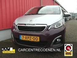 Paars, metallic lak Gebruikt 2014 Peugeot 108 Allure Hatchback | € 5.450 (Eerlijke prijs)