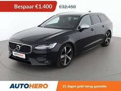Zwart Gebruikt 2019 Volvo V90 R-Design Stationwagen | € 30.549 (Super prijs)