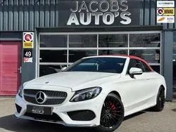 Wit Gebruikt 2016 Mercedes C300 AMG line Cabriolet | € 33.750 (Eerlijke prijs)