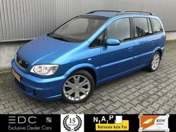 Blauw, metallic lak Gebruikt 2003 Opel Zafira OPC MPV | € 5.500