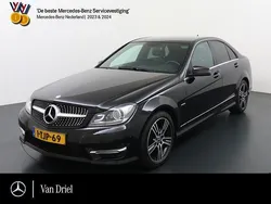 Zwart Gebruikt 2014 Mercedes C180 AMG line Sedan | € 13.950 (Super prijs)