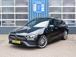 Zwart Gebruikt 2021 Mercedes CLA250 Shooting Brake AMG line Stationwagen | € 42.999