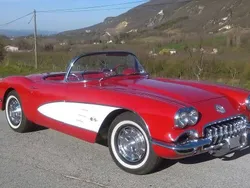 Roodroman red Gebruikt 1959 Chevrolet Corvette Cabriolet | € 88.000