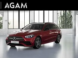 Rood, metallic lak Nieuw 2024 Mercedes C180 AMG line Stationwagen | € 54.850 (Super prijs)