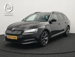 Zwart Gebruikt 2021 Skoda Superb SportLine Stationwagen | € 26.940 (Eerlijke prijs)