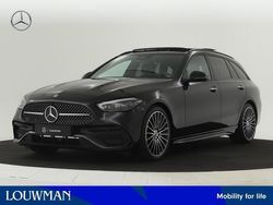 Zwart, metallic lak Gebruikt 2024 Mercedes C180 AMG line Plus Stationwagen | € 71.351 (Iets duurder)