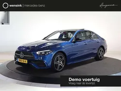 Blauw, metallic lak Nieuw 2025 Mercedes C300e AMG line Sedan | € 73.450
