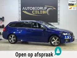 Blauw, metallic lak Gebruikt 2018 Peugeot 308 GT-line Stationwagen | € 12.395 (Eerlijke prijs)