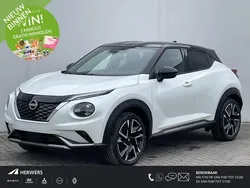 Two tone pearl white premium metallic/dak car Nieuw 2025 Nissan Juke Pack SUV | € 35.028 (Eerlijke prijs)