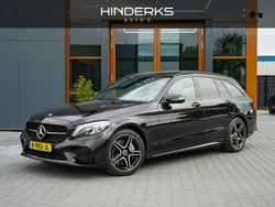 Zwart Gebruikt 2021 Mercedes C300e AMG Stationwagen | € 29.995 (Eerlijke prijs)