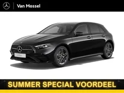 Zwart Nieuw 2025 Mercedes A250 AMG line Hatchback | € 49.174 (Iets duurder)