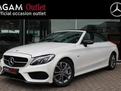Wit, metallic lak Gebruikt 2018 Mercedes C180 Premium Cabriolet | € 28.995 (Eerlijke prijs)